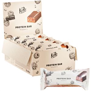 KoRo Proteinriegel Protein Bar, 12 Riegel, BIO, Raspberry, je 50g, pro Riegel 11,5g Protein