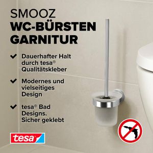 Produktbild für WC-Bürste Tesa Smooz, weiß / verchromt