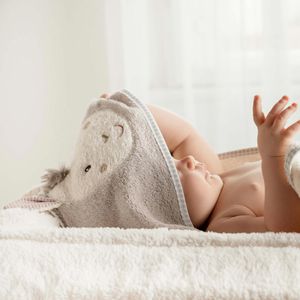 Produktbild für Handtuch Fehn Kapuzenbadetuch Lama, mit Motiv, 80 x 80 cm