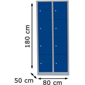 Produktbild für Schließfachschrank ClassiX X-523421, blau