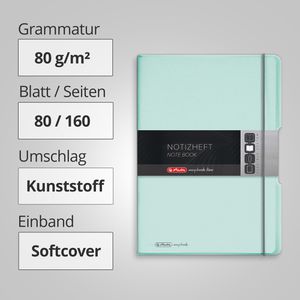 Produktbild für Notizbuch Herlitz 11408655 my.book flex, Kunststoff Softcover