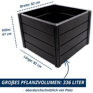 Produktbild für Hochbeet KHW Demeter M, aus Kunststoff