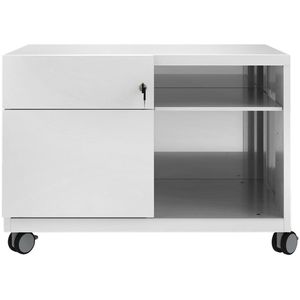 Produktbild für Rollcontainer Bisley Note Caddy, aus Metall, lichtgrau