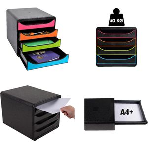 Produktbild für Schubladenbox Exacompta 310438D, Big Box Plus, A4