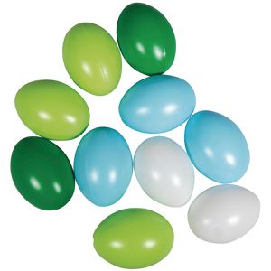 Osterdeko Rayher 3906012, blau / grün, 10 Stück