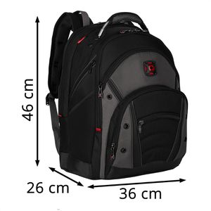 Produktbild für Laptop-Rucksack Wenger Synergy 600635 schwarz/grau