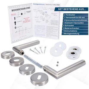 Produktbild für Drückergarnitur Alpertec Fair I-R BB