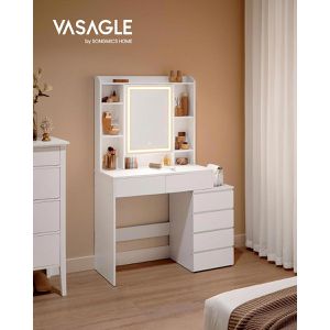 Produktbild für Schminktisch Vasagle RDT124W01, mit Beleuchtung
