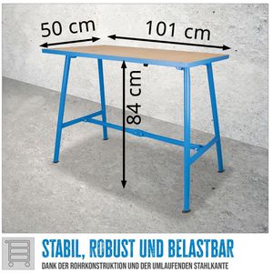 Produktbild für Arbeitstisch Güde GWB 100/50F, Klappwerkbank