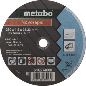 Trennscheibe Metabo Novorapid Inox, für Metall