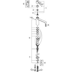 Produktbild für Küchenarmatur GROHE Get Spültischarmatur, chrom