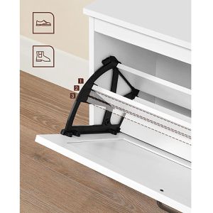 Produktbild für Schuhbank Vasagle LHS120T10, weiß, aus Holz