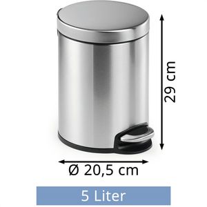 Produktbild für Mülleimer Durable 340023, silber