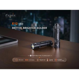 Produktbild für Taschenlampe Fenix E12 V3.0, LED, mit Batterie