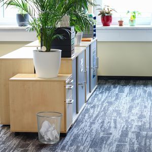 Produktbild für Papierkorb Helit the circle network, silber