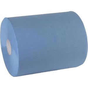 Produktbild für Putztuchrolle Quicky HP-99076-5, aus Recyclingpapier, blau