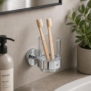 Produktbild für Zahnputzbecher GROHE Essentials 40447001, aus Glas