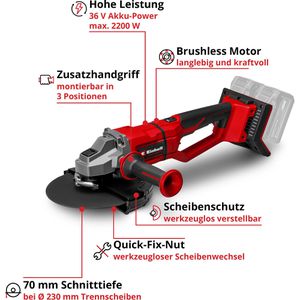 Produktbild für Winkelschleifer Einhell-Professional AXXIO 36/230 Q, 4431160