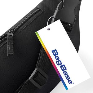 Produktbild für Bauchtasche BagBase BG42, aus Polyester, schwarz