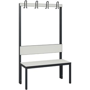 Produktbild für Umkleidebank CP-Möbel 8060-100, Sitzfläche Holz, 100 cm