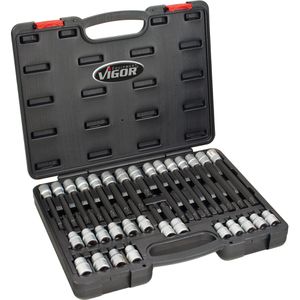 Produktbild für Schraubendreher-Einsatz Vigor V2201, 32-teilig
