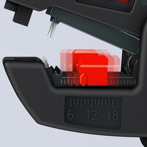 Produktbild für Abisolierzange Knipex ComStrip, 12 62 180