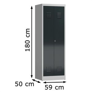 Produktbild für Spind ClassiX X-510428, Doppelspind, anthrazit