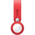 Airtag-Schlüsselanhänger Apple Schlaufe Echt Leder, (product) red