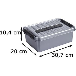 Produktbild für Aufbewahrungsbox Sunware Q-Line Box 78700628, 4L