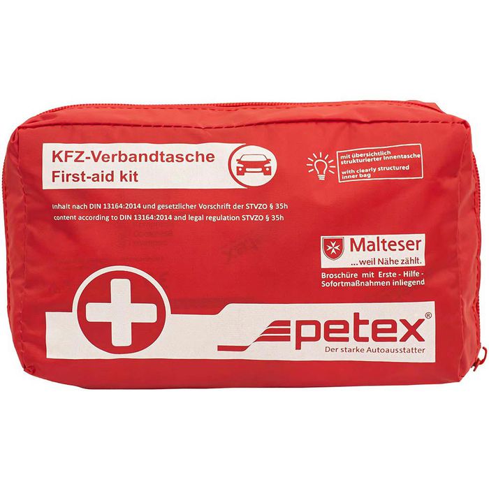 Petex Erste-Hilfe-Tasche gefüllt, Füllung nach DIN 13164, Auto – Böttcher AG