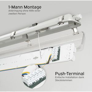 Produktbild für Feuchtraumleuchte LEDmaxx FW152, LED mit 44 Watt