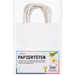 Produktbild für Papiertüten Folia 21800, weiß