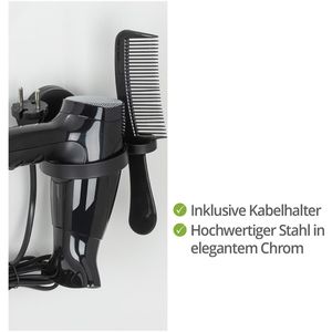 Produktbild für Haartrocknerhalter Wenko Static-Loc Plus Pavia