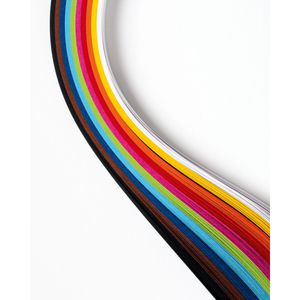 Produktbild für Bastelset Folia 70210 Flechtstreifen Rainbow