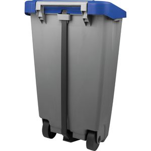 Produktbild für Mülleimer Helit H2405534 the step chief, grau/blau