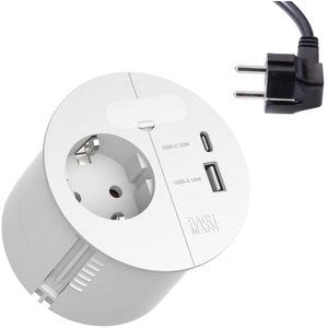 Einbausteckdose Bachmann Loop, mit 2 m Kabel