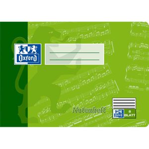 Notenheft Oxford 100050394, Lineatur 14, A5 quer