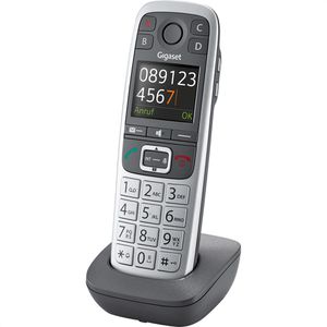 schnurlos, AG Großtastentelefon, Mobilteil – silber-schwarz Gigaset E560HX, Böttcher