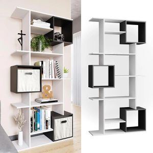 Produktbild für Bücherregal Vicco Cube, weiß / anthrazit