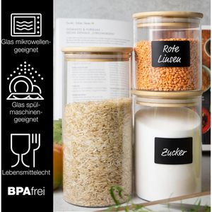 Produktbild für Vorratsglas Moritz&amp;Moritz 4420, mit Bambusdeckel