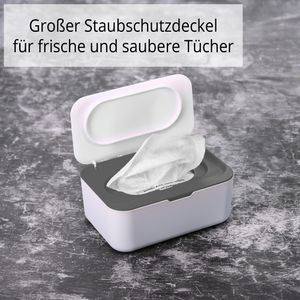 Produktbild für Feuchttücherbox Böttcher-AG weiß / grau