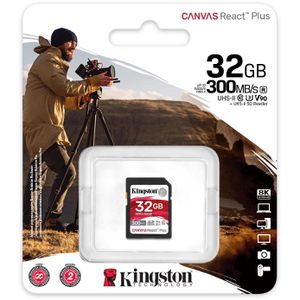 Produktbild für SD-Karte Kingston Canvas React Plus, 32GB