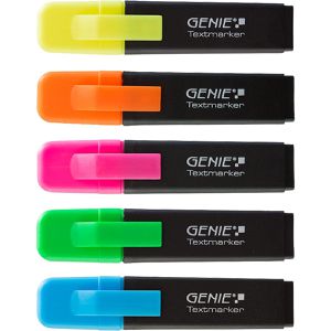 Produktbild für Textmarker Genie 40022, 5 Stück
