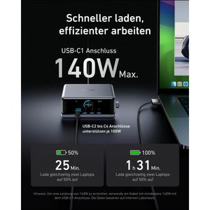 Produktbild für USB-Ladegerät Anker GaNPrime, 250 Watt
