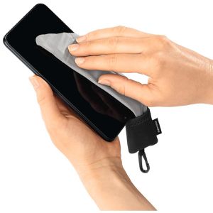 Produktbild für Brillenputztücher Hama Reinigungstuch Pocket, Schwarz, trocken