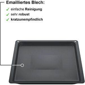 Produktbild für Backblech Siemens HZ631070, anthrazit, aus Emaille