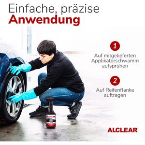 Produktbild für Gummipflege ALCLEAR Reifenglanz &amp; Kunststoffpflege