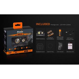 Produktbild für Stirnlampe Fenix HM65R LED, wiederaufladbar