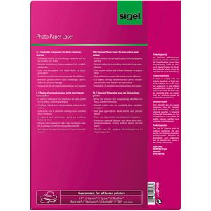 Produktbild für Fotopapier Sigel LP 141, für Farblaser, A4