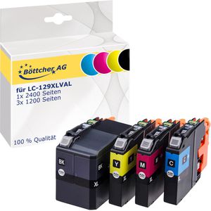 Produktbild für Tinte Böttcher-AG für Brother LC-129XL / LC-125XL